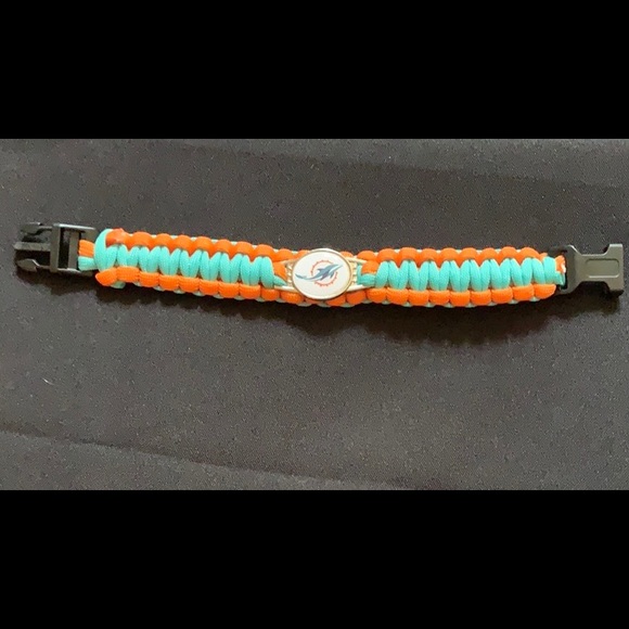 🏈✨MIAMI DOLPHINS NFL BRAIDED PARACORD BRACELET🏈 - Picture 4 of 4